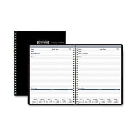 House Of Doolittle Doolittle, RECYCLED MEETING NOTE PLANNER, 11 X 8.5, BLACK/BLUE, 2021 583992